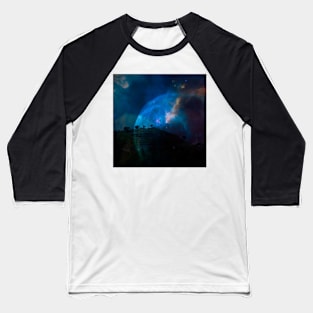 Landscape with Galaxy Baseball T-Shirt